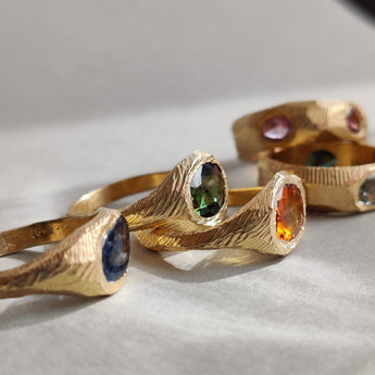 Colorful Gemstone Rings