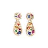 18K Rainbow Mosaic Cocktail Earrings hidden Page Sargisson 