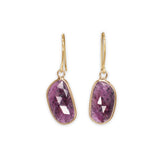 18K Faceted Ruby Bezel Earrings Earrings Page Sargisson 