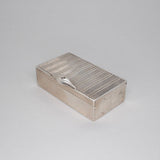 Vintage Striped Sterling Silver Pillbox Hidden Page Sargisson 