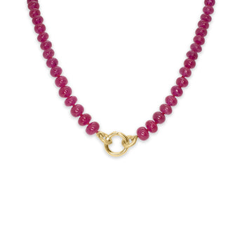 18k Strand Necklace with Ruby Necklace Page Sargisson 