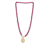 18k Strand Necklace with Ruby Necklace Page Sargisson 