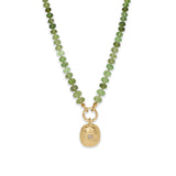 18k Strand Necklace in Tsavorite Garnet with Charm Holder Necklace Page Sargisson 