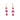 18K Triple Drop Earring in Ruby Earrings Page Sargisson 