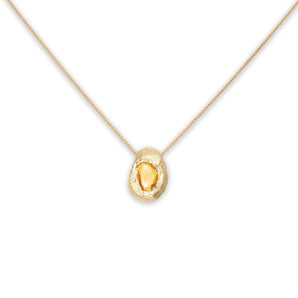 18K Freeform Slider Necklace in Yellow Sapphire Necklace Page Sargisson 