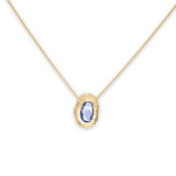 18K Freeform Slider Necklace in Blue Sapphire Necklace Page Sargisson 