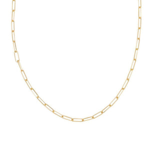 18K Small Staple Link Chain Necklace Page Sargisson 